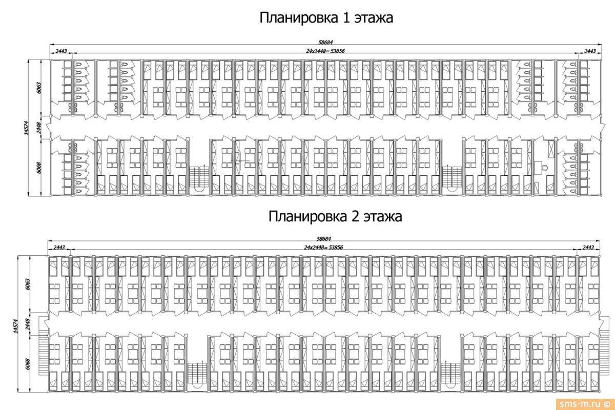 Общежитие - планировки