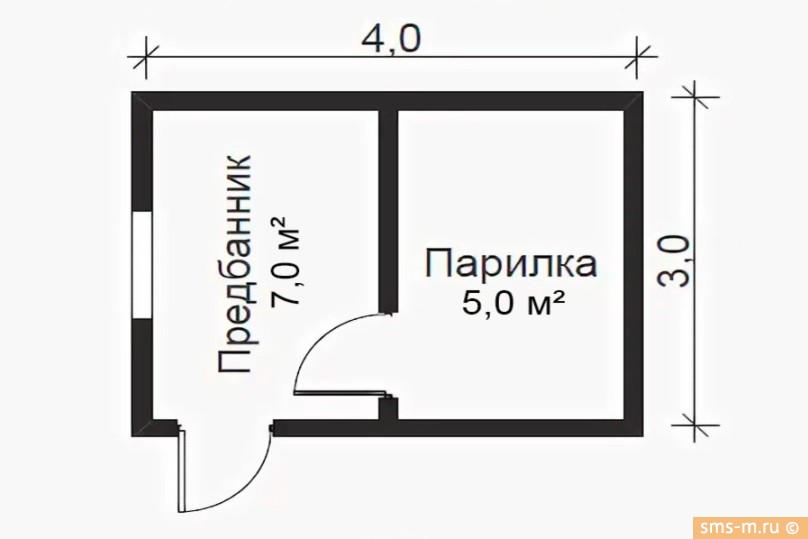 экспликация помещения модульная баня 12кв.м