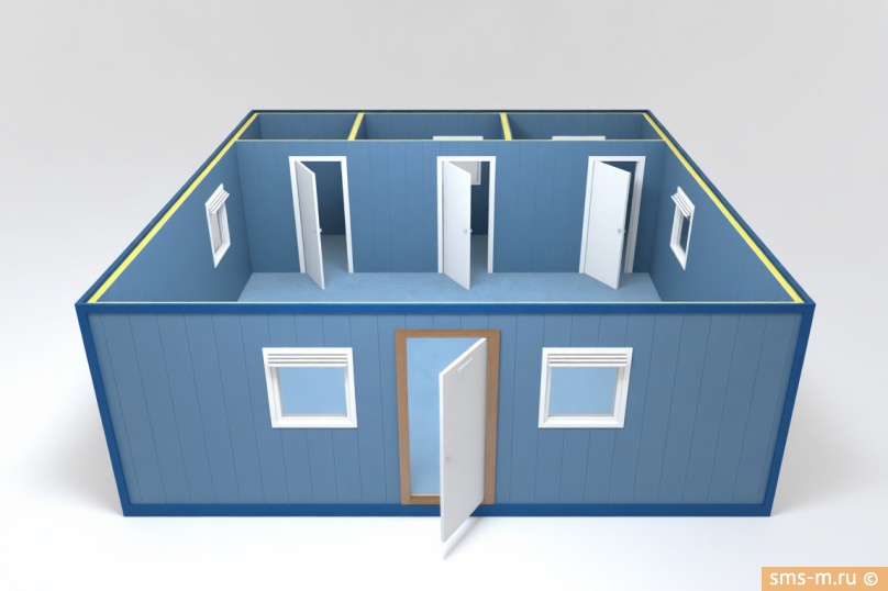 Фото Модульный офис на 42 м<sup>2</sup> спереди