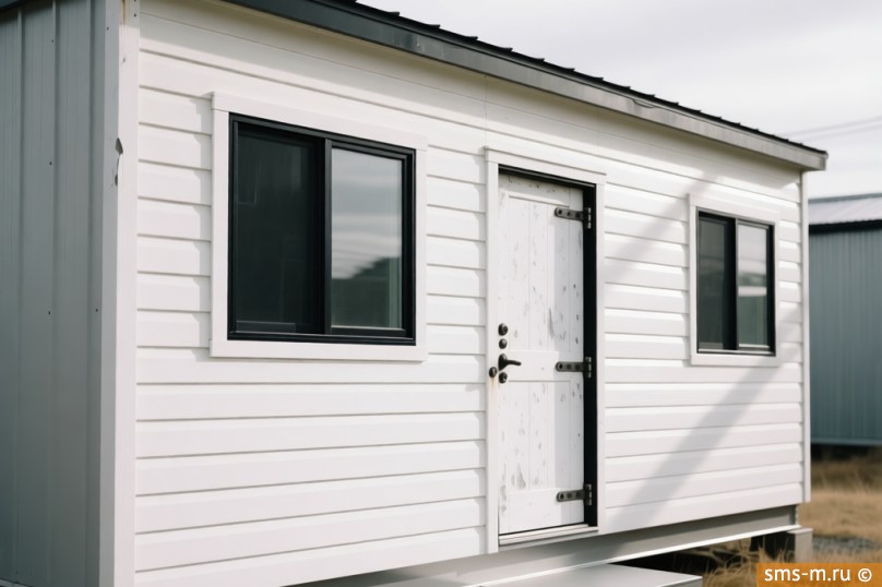 Бытовка обшитая сайдингом