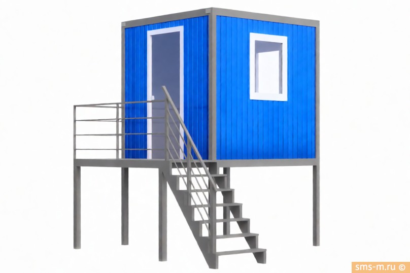 Пост охраны на подиуме 2,5х2,4