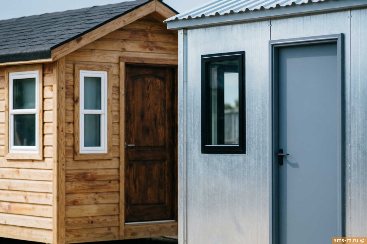 Какая бытовка для дачи лучше — деревянная или металлическая