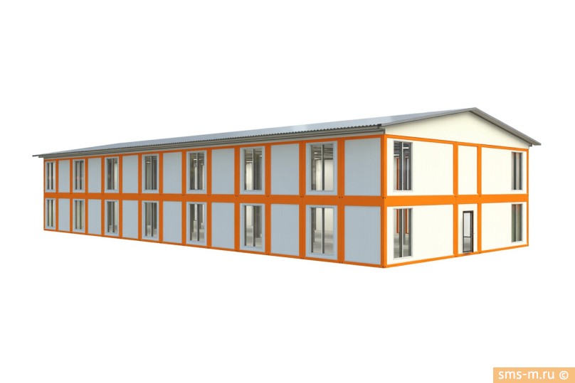 Гостиница модульная 2-х этажная 998 м2