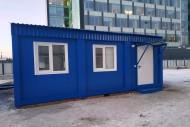 Фото Штаб строительства из трех модулей