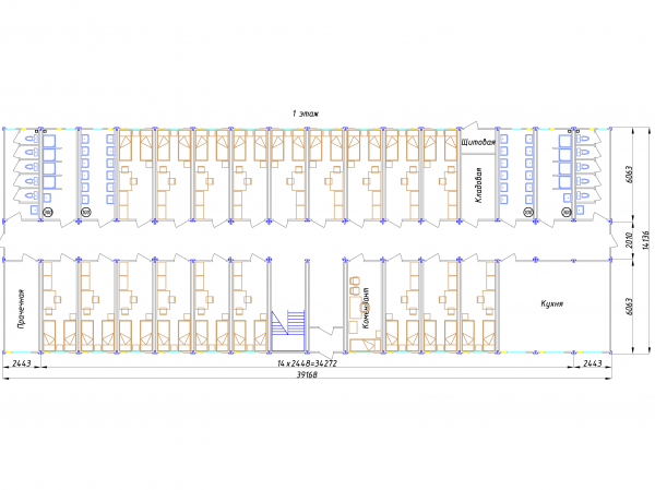 Фото Общежитие на 240 человек - 1 этаж