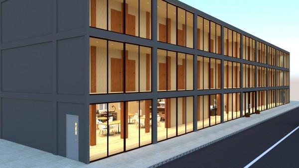 Фото Здание выглядит современно и необычно