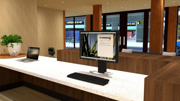 Фото Вид с рабочего места администратора