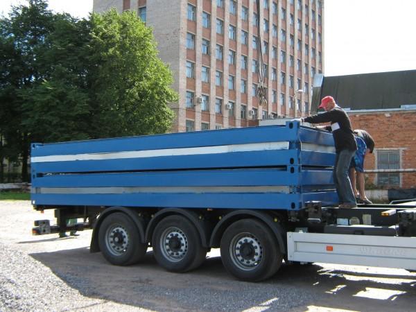 Фото Разгрузка транспаков