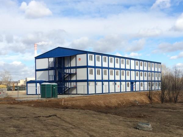 Фото Трехэтажное модульное здание