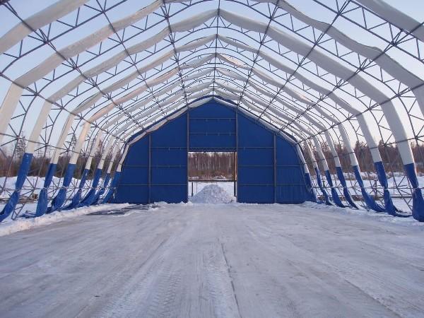 Фото Каркасно-тентовые ангары