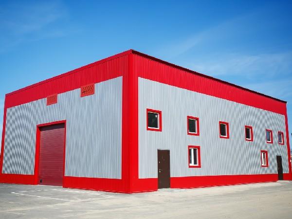 Фото Металлический каркасный ангар