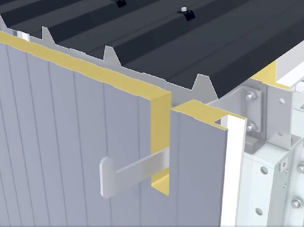 Фото Установка сэндвич панели на стену гаража