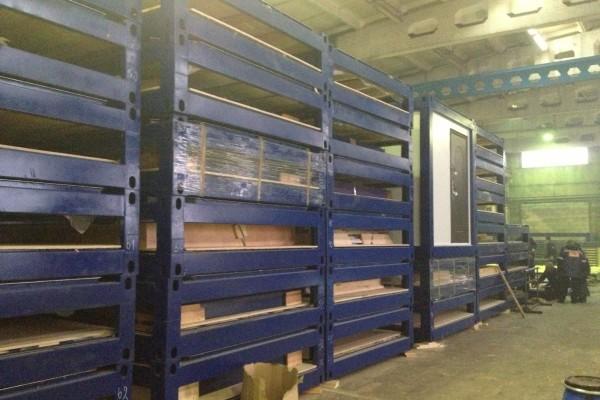 Фото Транспаки сборно-разборных модулей в нашем цеху