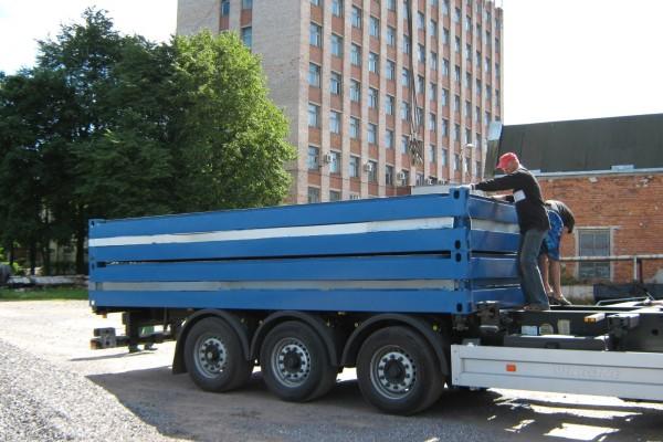 Фото Подготовка к разгрузке модулей