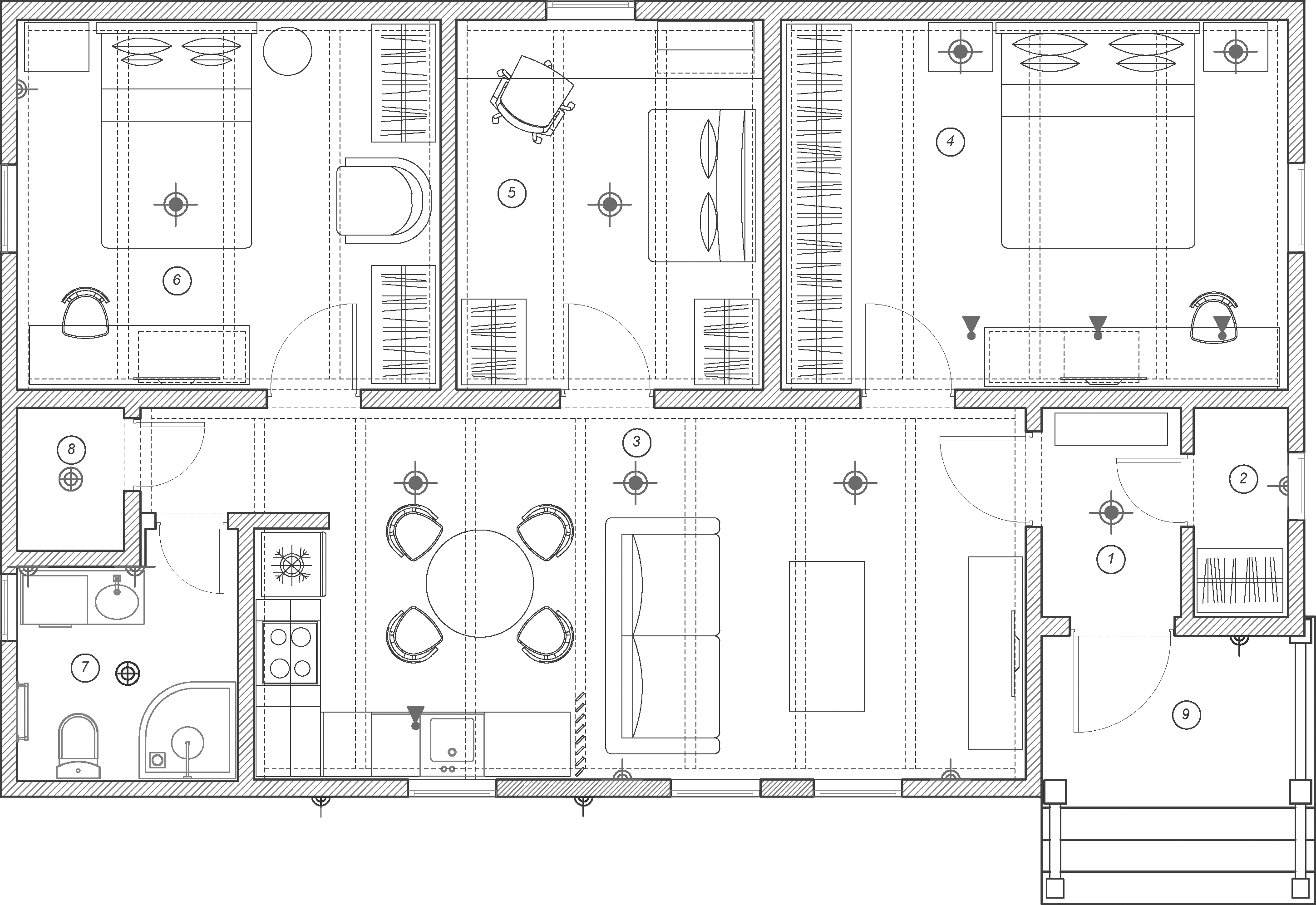 Планировка дома Родник
