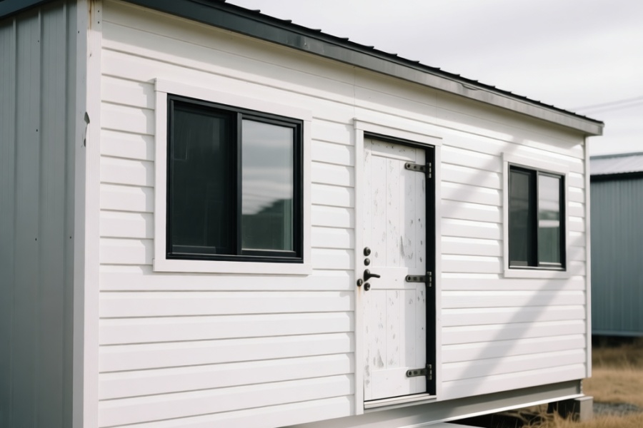 Превью Обшивка бытовки сайдингом