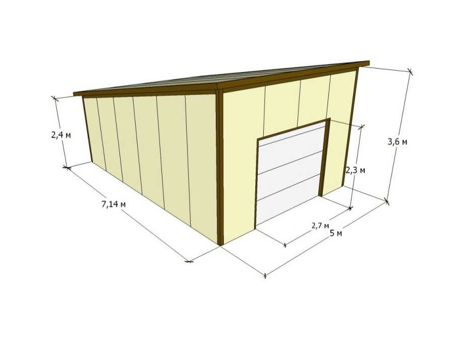 Иконка Гараж на одну машину 36 кв.м